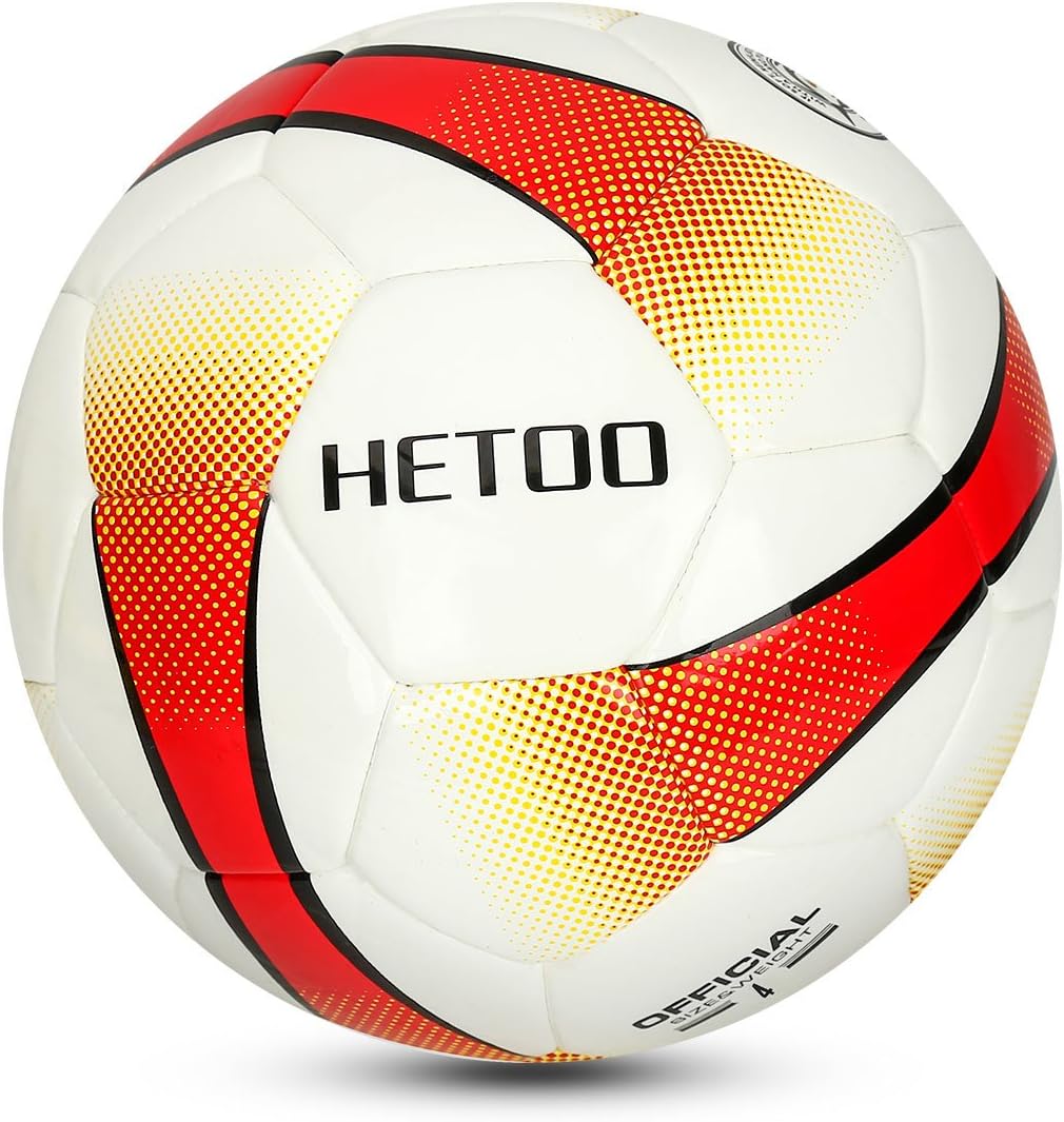 HETOO Waterproof Soccer Ball, Most Reasonable Construction Technology Football for Adult and Kids, Best Outdoor Sports Practice Soccer Ball-Size 5 4 3