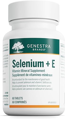 Genestra Brands Selenio + E | Proporciona apoyo antioxidante | 60 tabletas