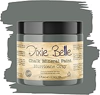 Vista 248 de Dixie Belle Paint Company - Pintura con acabado de tiza para muebles, color blanco lino (Drop Cloth), 8 fl oz, pintura mineral color blanco lino mate