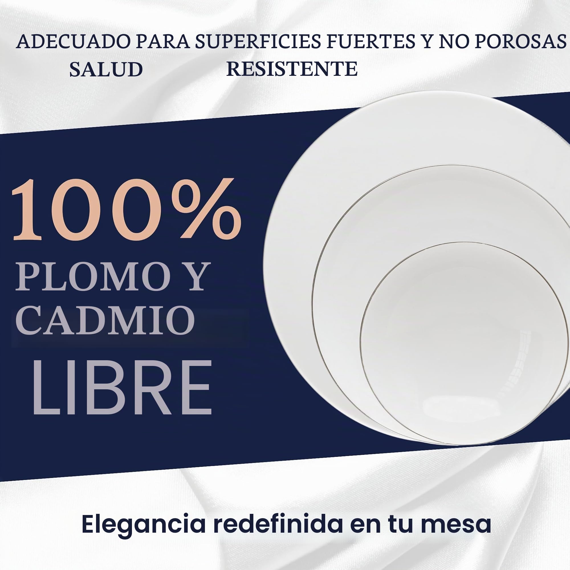Vajilla Güral Porselen Atina Dinner Plata - 18 Piezas para 6 Personas – Vajilla Completa de Porcelana Blanca