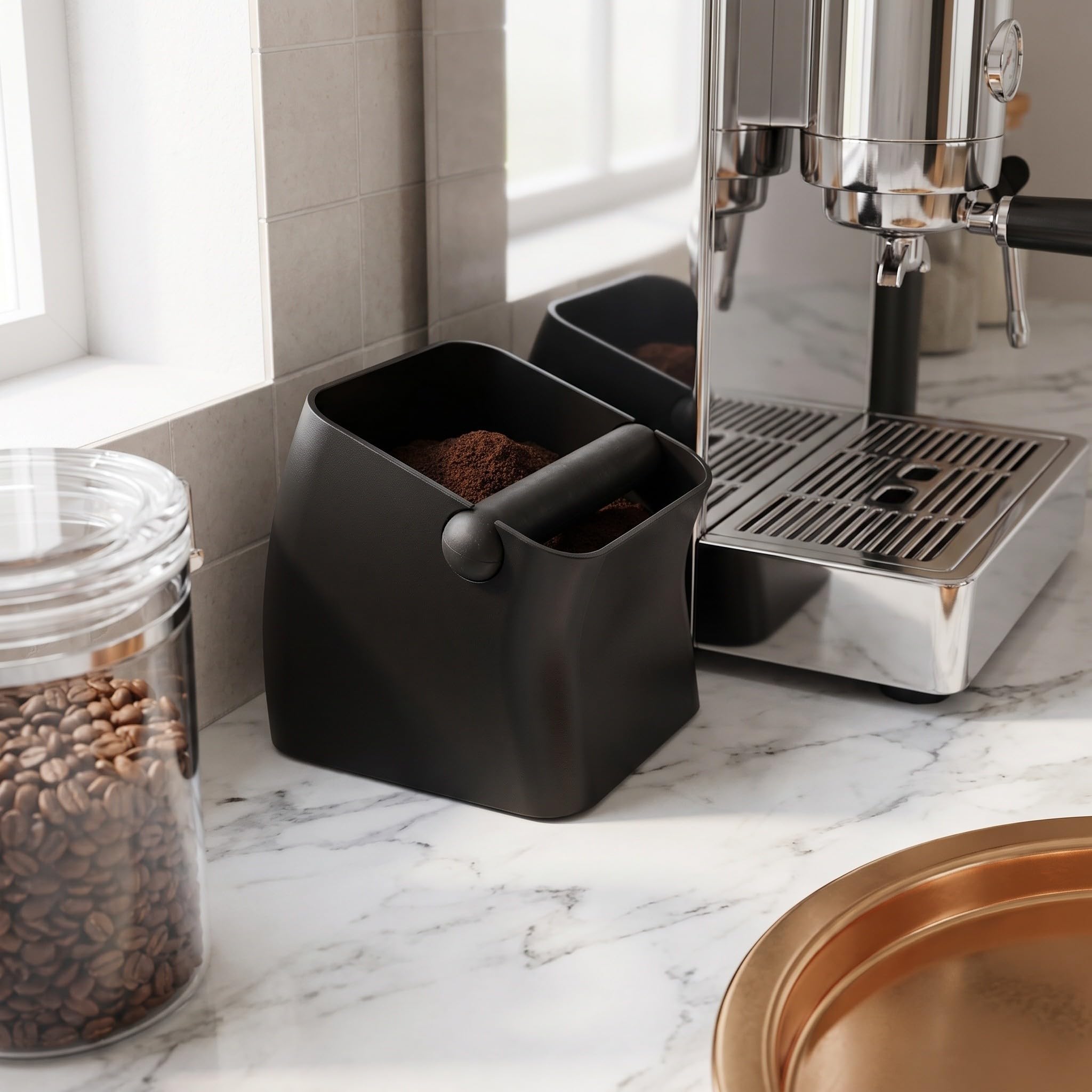 Zerodeko Contenitore per fondi di caffè espresso, contenitore per fondi di