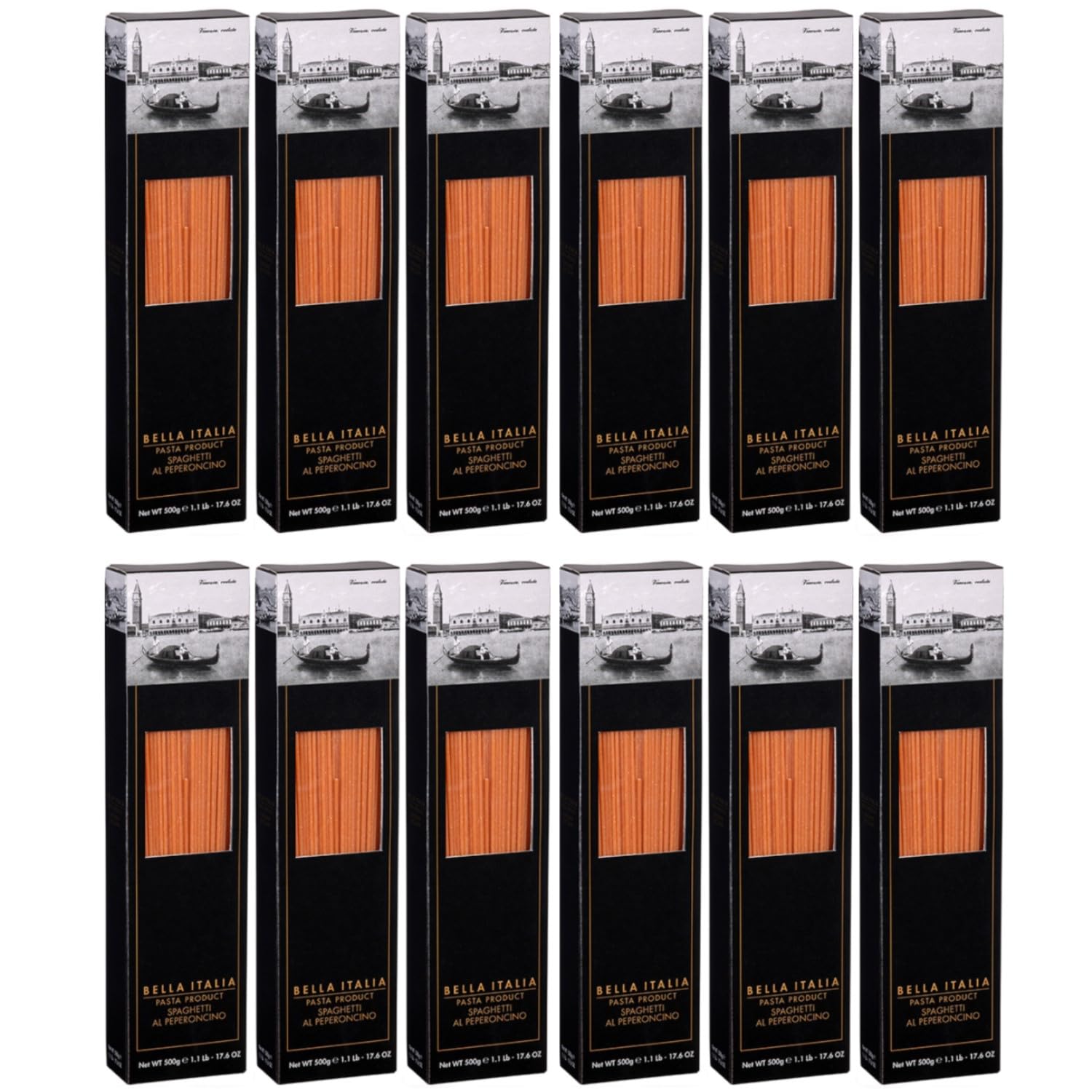 Bella Italia Spaghetti al Peperoncino Italien inkl. FeinWert E-Book (12 x 500 g)