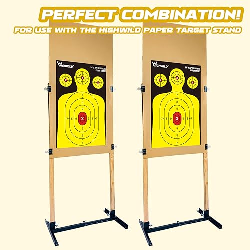 Miniatura 6 de Highwild Shooting Range Silhouette Paper Target 50 unidades  14 x 22 pulgadas  Adecuado para pistolas, rifles, pistolas de aire comprimido, pistolas