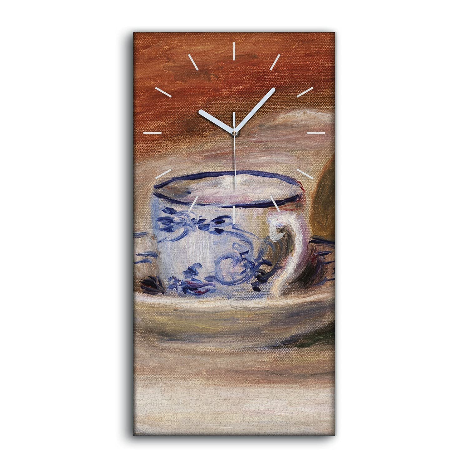 Horloge sur Toile Décoration Salon Chambre Moderne Fruits 30x60cm