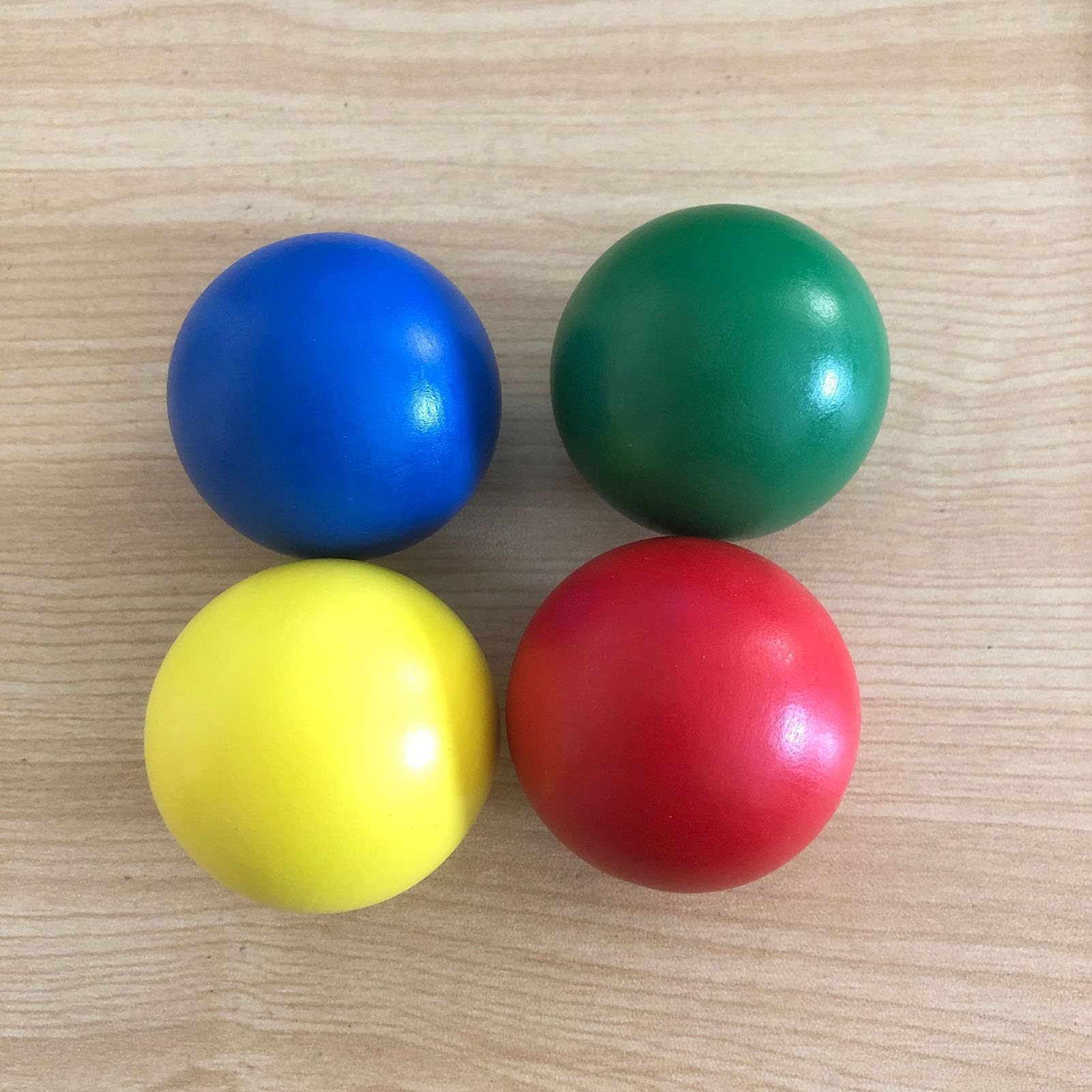 Montessori drewniana kulka, 4 kolory, zabawka sensoryczna dla niemowląt i małych dzieci w wieku 0-3 lat