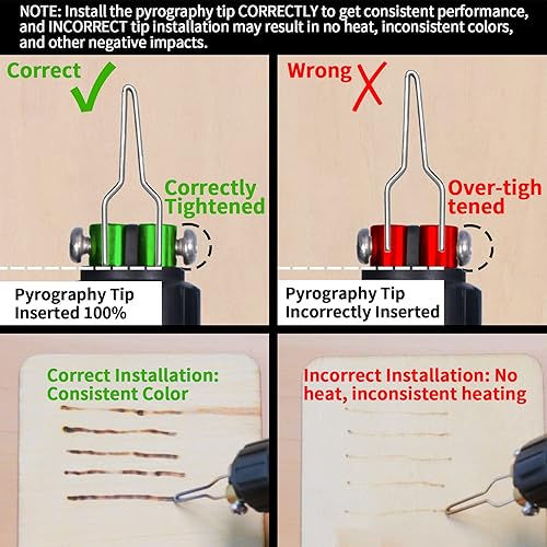 Miniatura 8 de YIHUA 939 III - Estación de pirografía de doble bolígrafo 2 en 1, herramienta para quemar madera con dos bolígrafos para quemar leña a 482.0-1,382.0