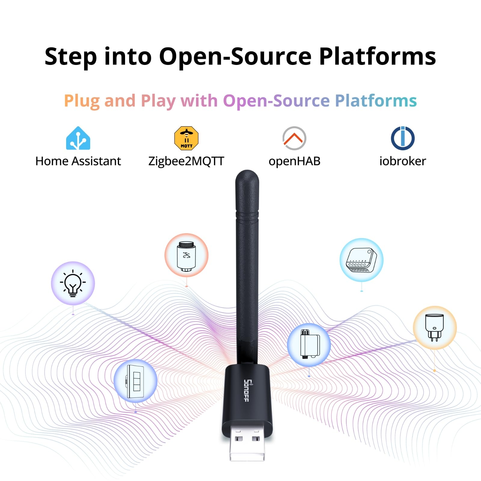 SONOFF Zigbee 3.0 USB Dongle Lite, EFR32MG21, Coordinatore per Home Assistant & Zigbee2MQTT