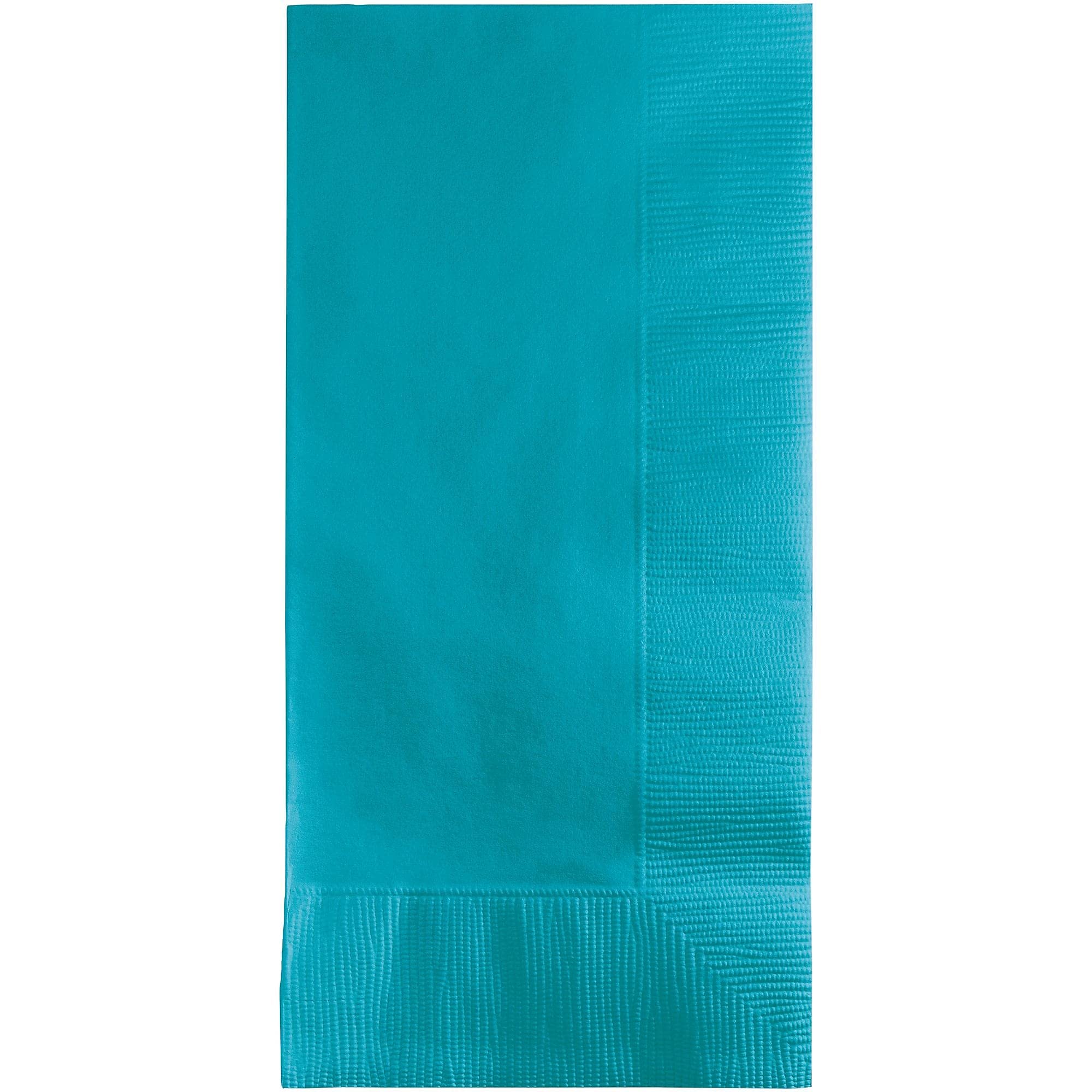 Creative Converting Touch of Color 2-Ply 50 Count Paper Dinner Napkins, Bermuda Blue