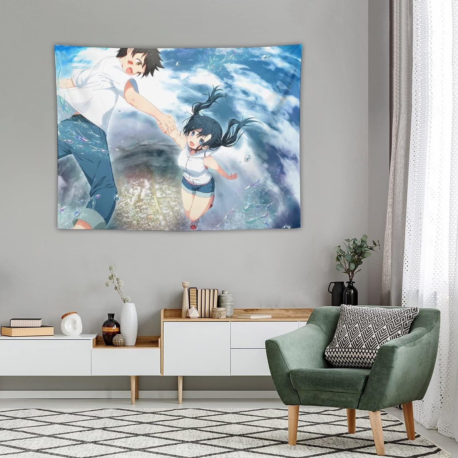 Amazon.co.jp: タペストリー 天気の子 天野陽菜 森嶋帆高 アニメ 萌え