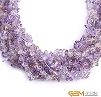 Vista 4 de GEM-inside Sarta de cuentas de gemas de 86 cm para fabricación de joyas.