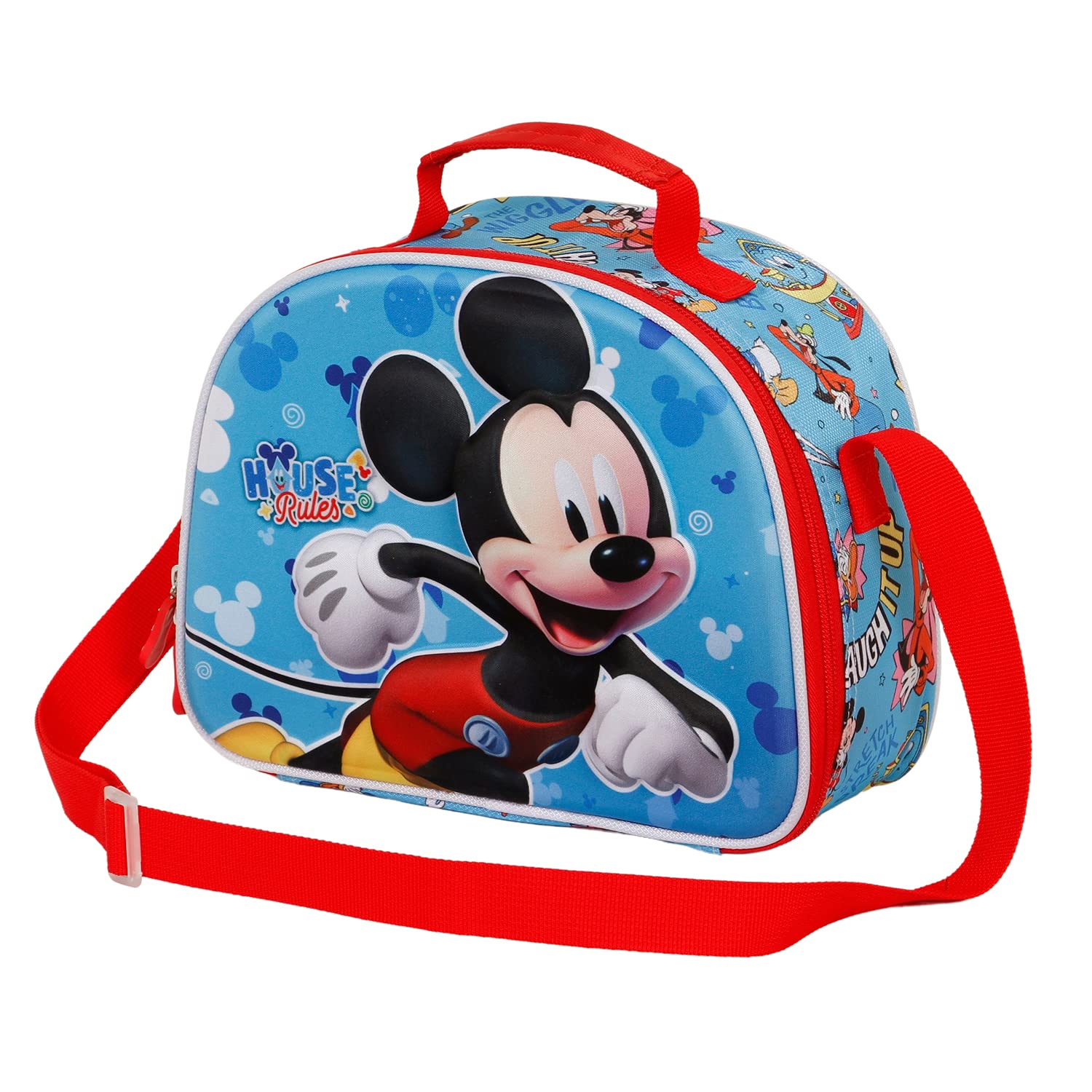 Mickey Mouse House Sac à Goûter 3D Bleu pour Enfant - 5