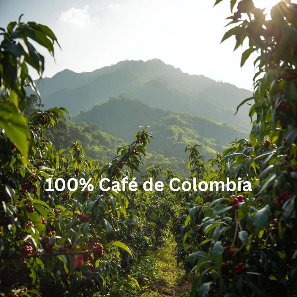 Café Quindío Cafe De Especialidad En Grano - 100% Arábica Colombia | Origen único, SCA 87, tueste medio, ideal para cafetera goteo, prensa francesa, Chemex o V60 (250 g, Berry Bloom)