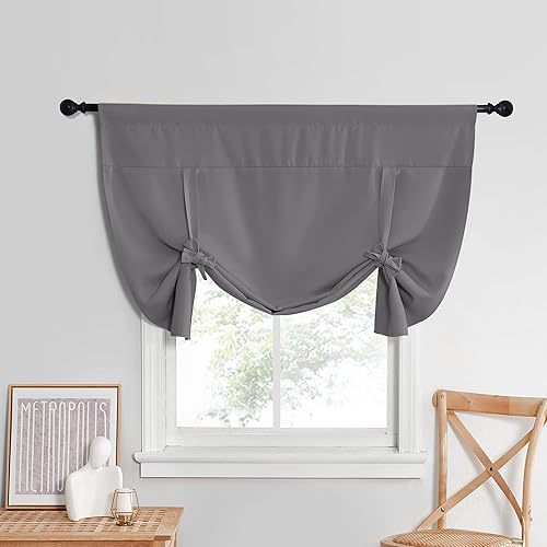 Miniatura 8 de Nicetown - Cortina con bolsillo para barra (1 panel, 46 ancho x 63 largo)