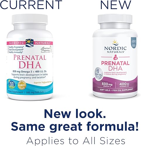 Miniatura 5 de Nordic Naturals Prenatal DHA apoya el desarrollo cerebral en bebés durante el embarazo y la lactancia sin sabor RUS-01748 Fresa 1