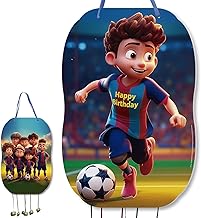Piñata Futbol Azulgrana - Large Children's Birthday Football Pinata to Fill with Sweets and Gifts for Boys and Girls - Blaugrana T-Shirt - Birthday Decoration, Communions, 46 x 30 cm