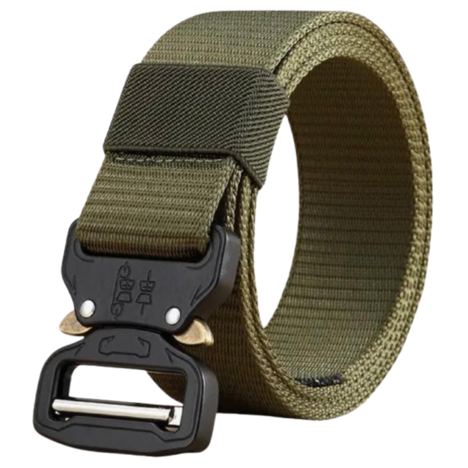 Men’s Nylon Belt with Heavy-Duty Quick Release Buckle | Durable Adjustable Webbing Belt | Breathable Strap for Outdoor, Formal & Casual Wear-image-44
