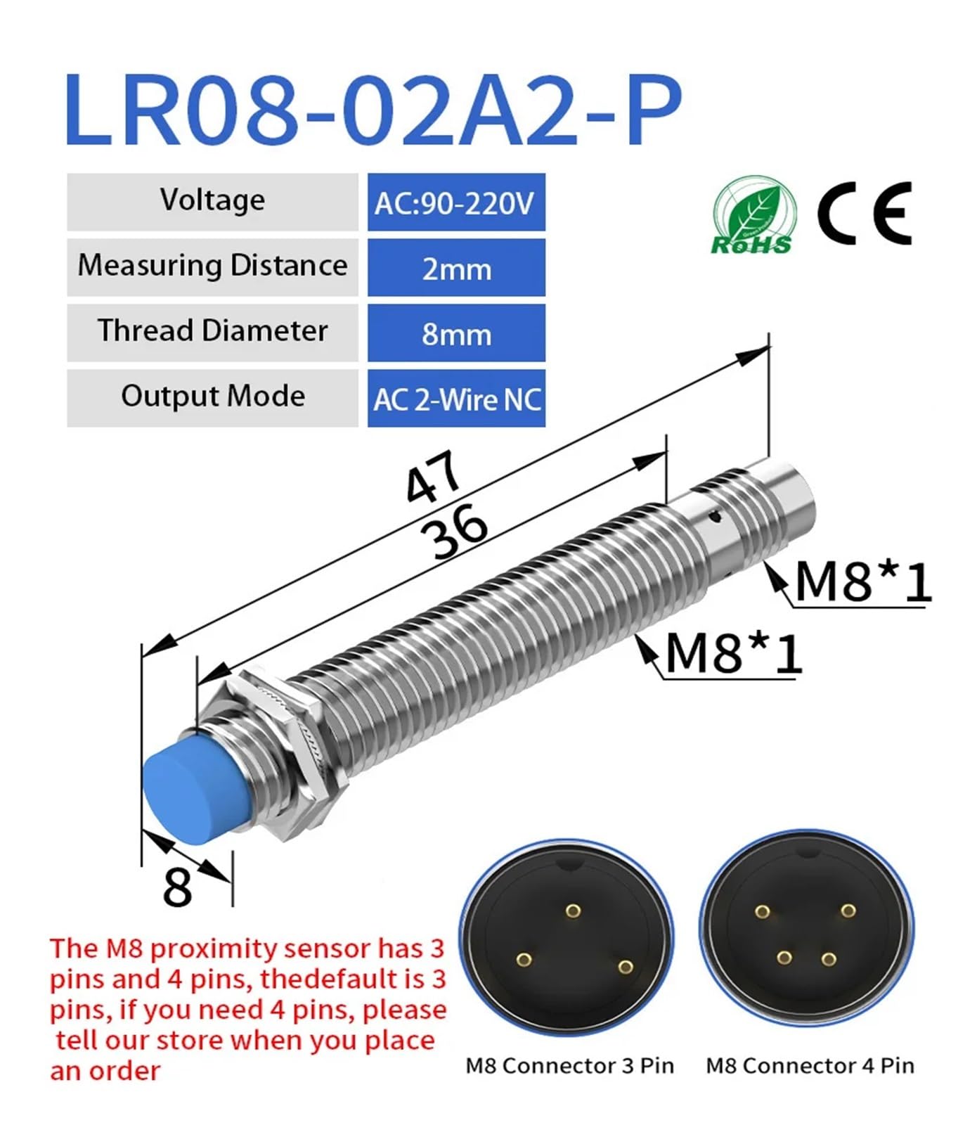 Interruttore Di Prossimità FL2F-4K6-R – Nuovo, 1 Pezzo