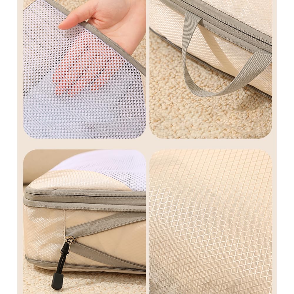Organizer da viaggio, 3 pezzi, leggero, durevole ma robusto, cubo di imballaggio per viaggi d'affari, vacanze in famiglia, viaggi di vacanza, fine settimana, campeggio ed escursionismo, brevi
