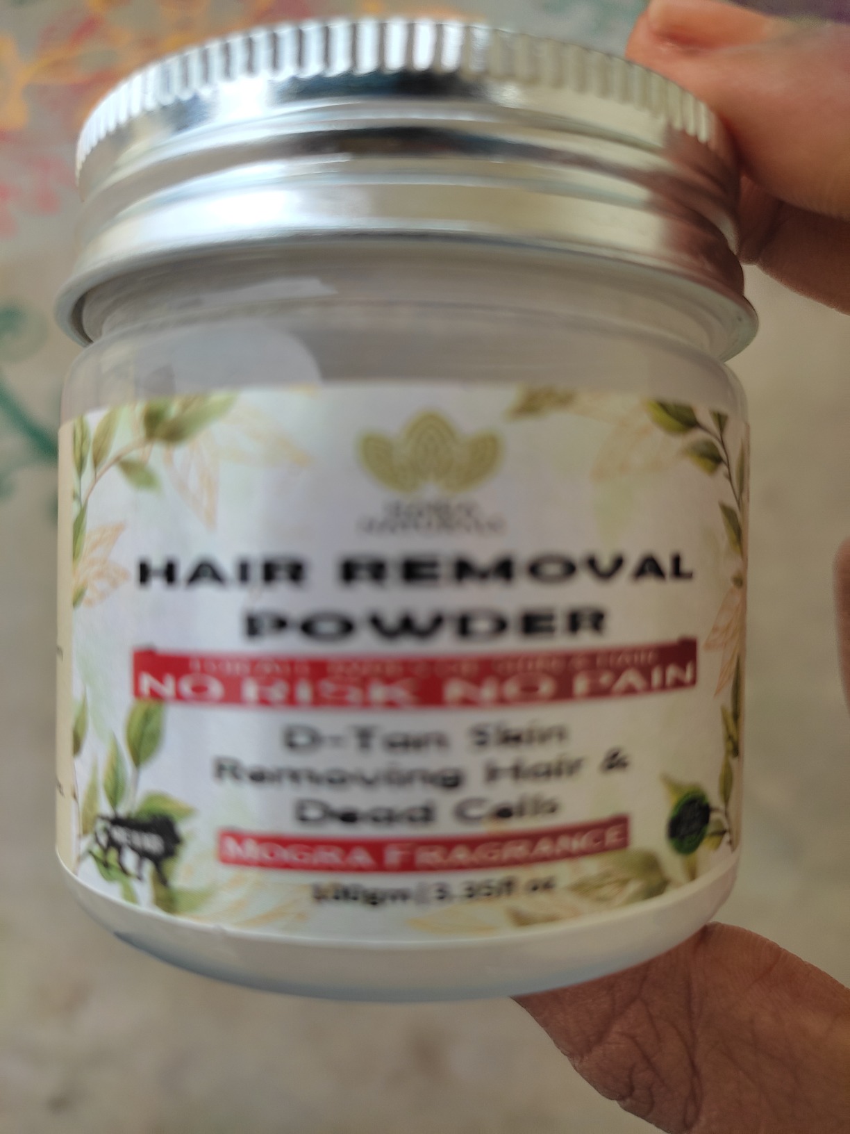 Buy Haria Naturals Hair Removal Powder (Mogra Fragrance) For Underarms, Hand, Legs & Bikini Line