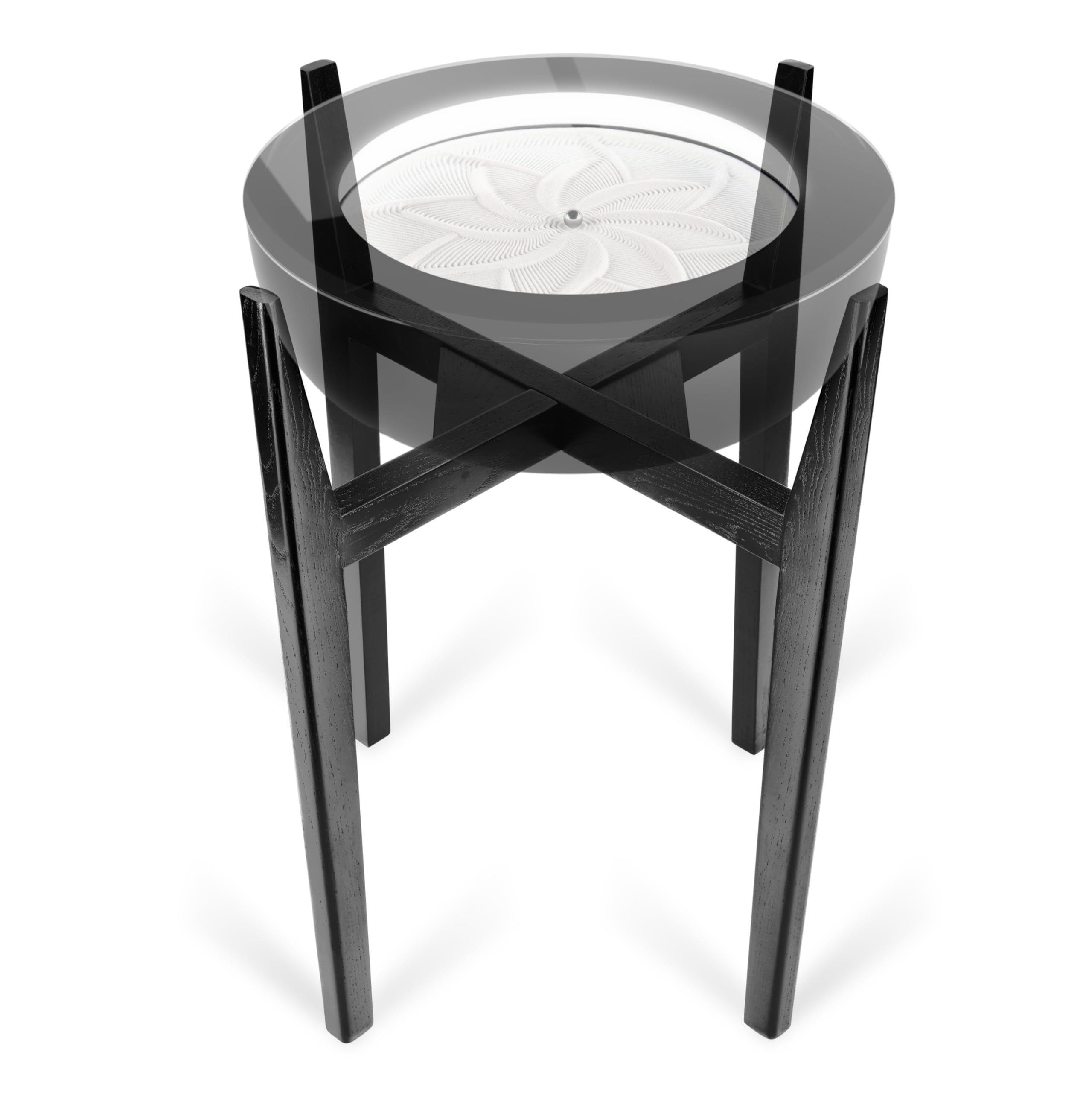 Drift Sandscape Solid Wood Sand Table Stand 16” Compatible drift 16”, ST-300-BK and ST-300-CE, Black Walnut (Stand Only, Drift Sold Separately)