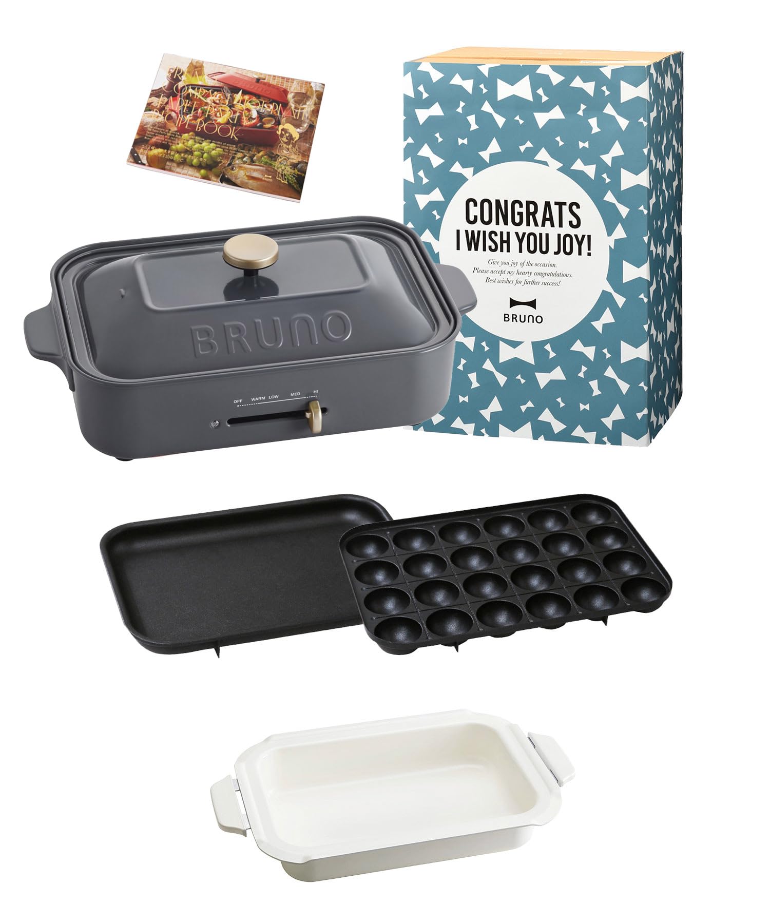 Amazon | BRUNOブルーノ コンパクトホットプレート 本体 プレート3種 