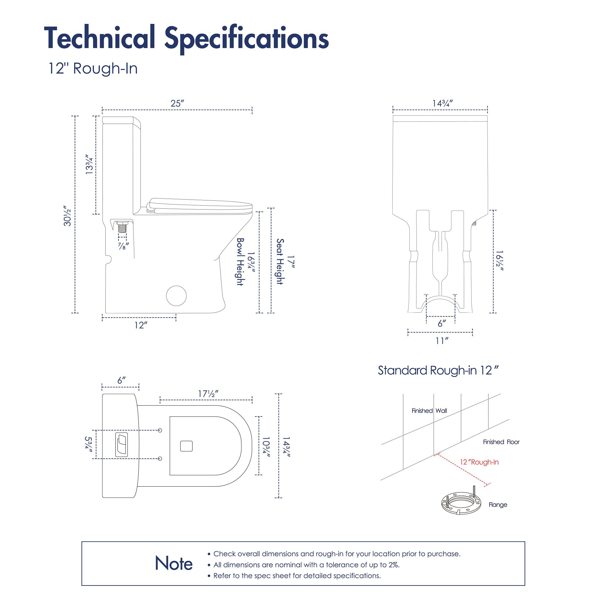 Eridanus One Piece Toilet Compact with Comfort Chair Seat ADA Height 17