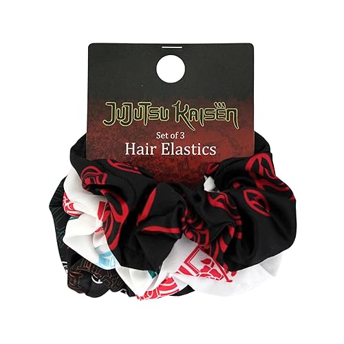 Miniatura 3 de Jujutsu Kaisen - Juego de coleteros de anime, ligas para el cabello de Jujutsu Kaisen, material de anime, con licencia oficial de Jujutsu Kaisen