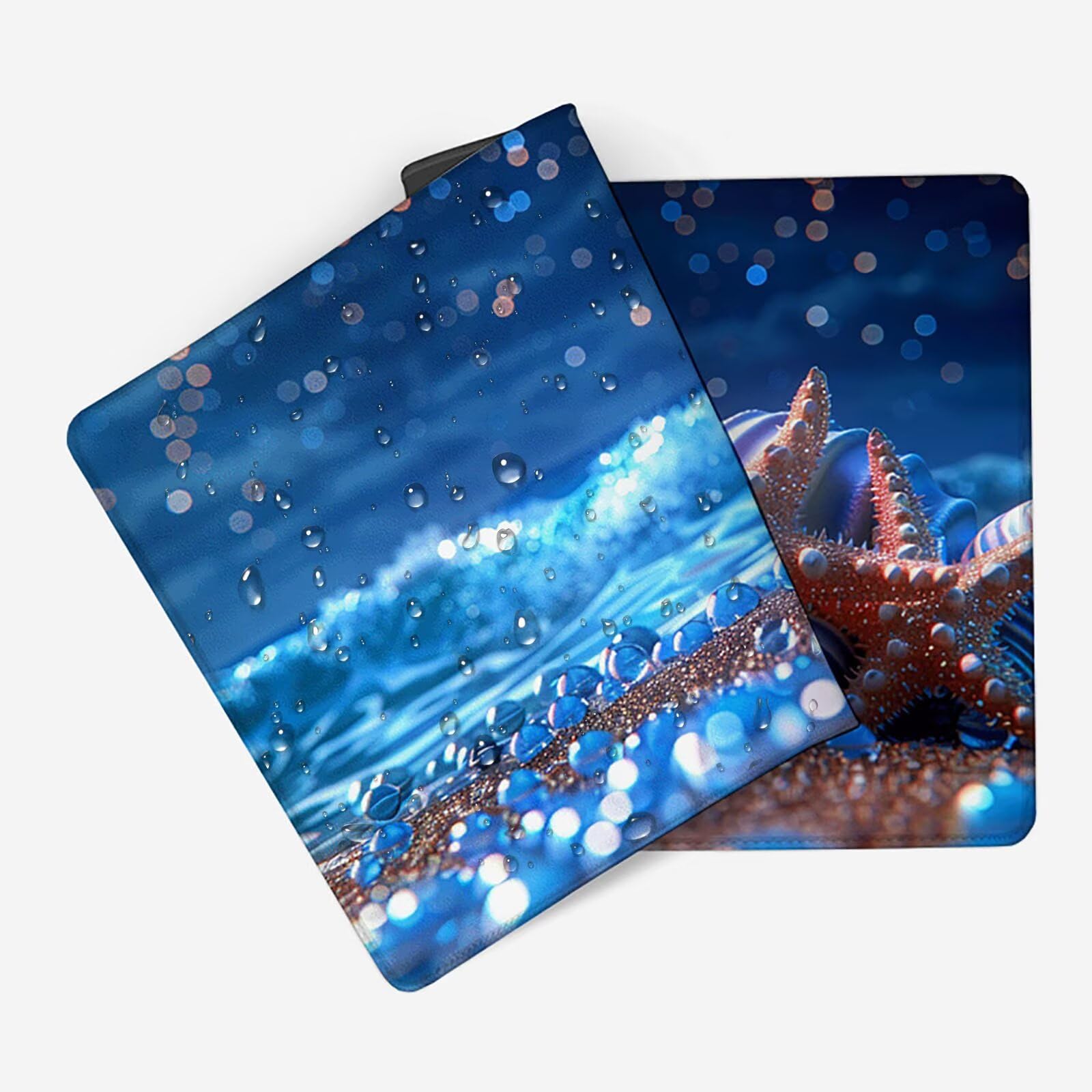 Conchiglia Tappetino Mouse Gaming xxl 1000 x 500 mm, Tappetino Scrivania Blu Con Bordi Cuciti, Presa Stabile su Superfici Lisce, Impermeabile Antiscivolo Mouse Pad per Gaming Accessori Regalo q2-168