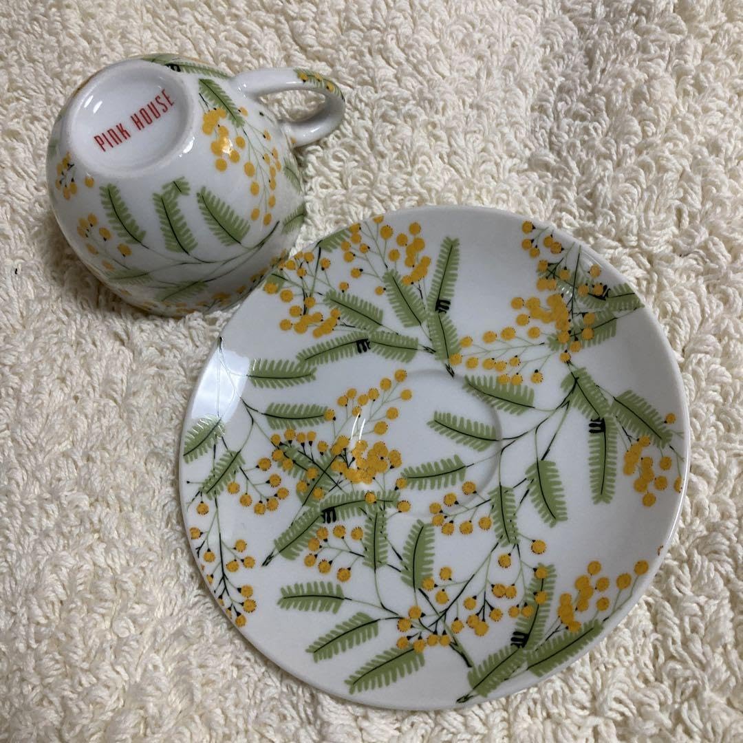 ミモザ柄食器セット☆ピンクハウス Amazon.co.jp: ミモザ柄食器セットピンクハウス : ホーム＆キッチン