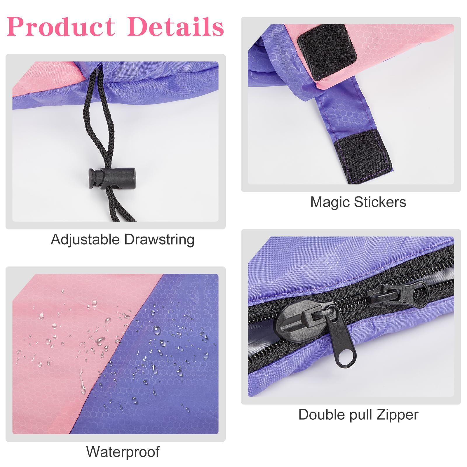 Yarmiene Sacco a Pelo-Sacco a Pelo 4 Stagioni-Adulti e Bambini, Sacco a pelo Compatto Ultraleggero per Campeggio ed Escursionismo,Sacco a Pelo da Campeggio Rettangolare Portatile