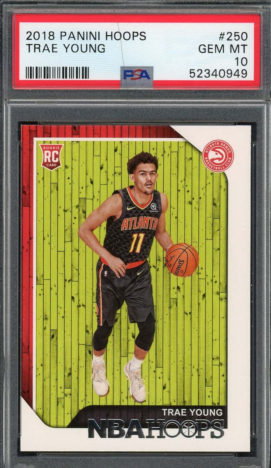 Amazon.com: Trae Young 2018 Panini Hoops Basketball Rookie Card RC