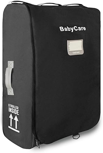 Bolsa de viaje para cochecito compatible con UPPAbaby Vista, Vista V2, Cruz V2, Uppa-bolsa de bebé con ruedas, asas dobles, etiqueta de equipaje