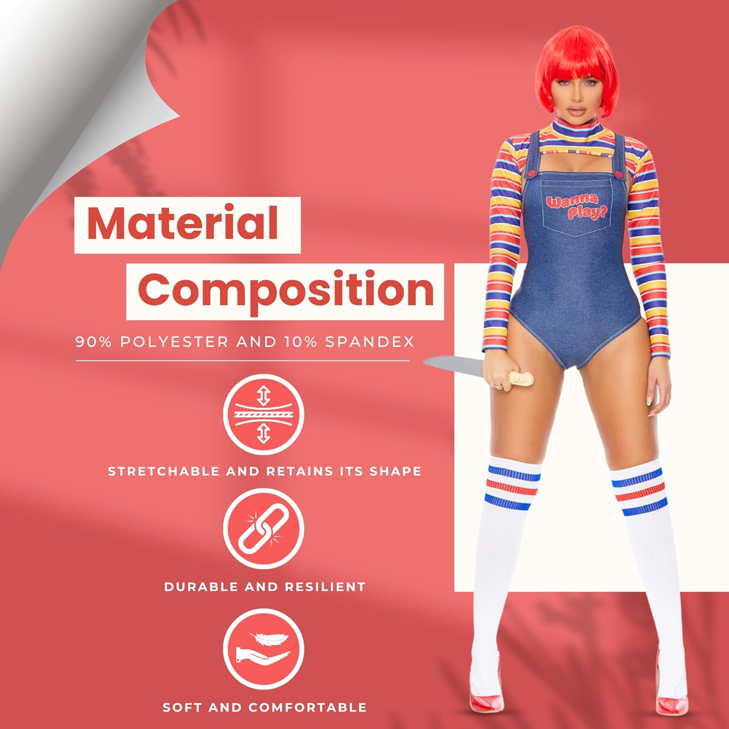 Forplay Women's Blast Off Sexy Movie Character Costume Adult Costume, White - Image 4