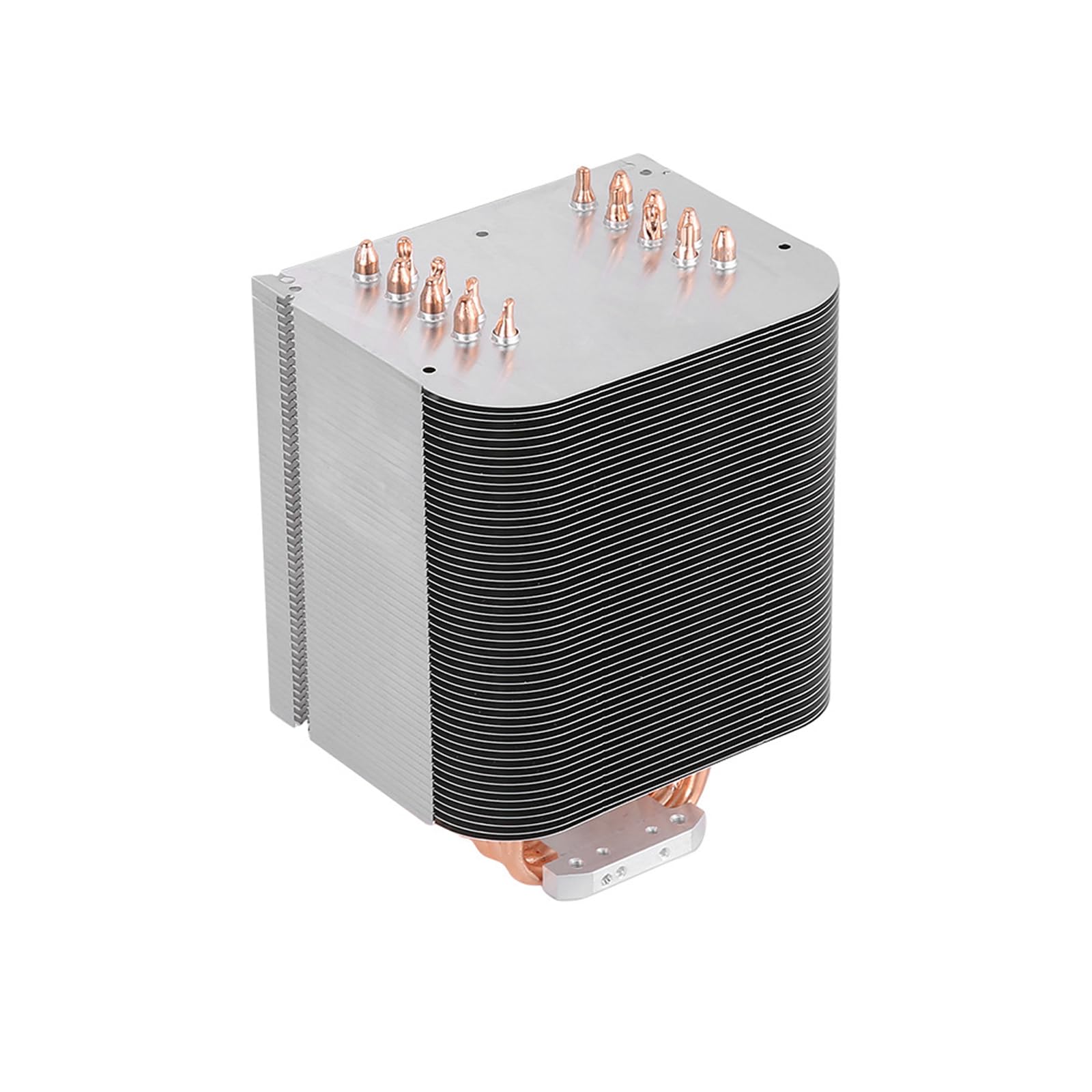 COOLHOOD Bloque de refrigeración LED para módulos de potencia, disipador de calor de metal con tubos de calor de cobre para planificación vertical del espacio, montaje de fregadero de refrigeración