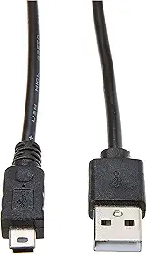5+, 018-1408, Cabo USB 2 - USB A Macho + Mini USB (V3) 2-1.80M - Preto