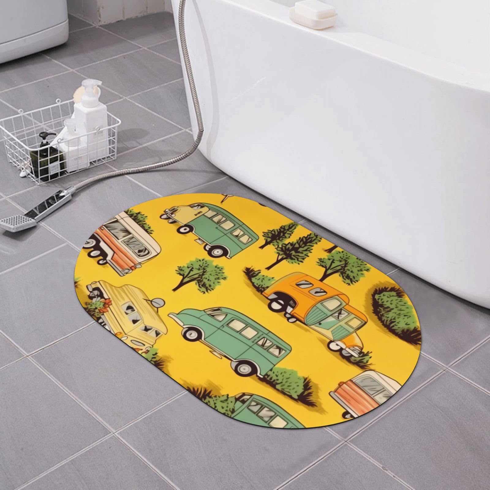 Tapis à séchage rapide en diatomée douce pour salle de bain BONDIJ