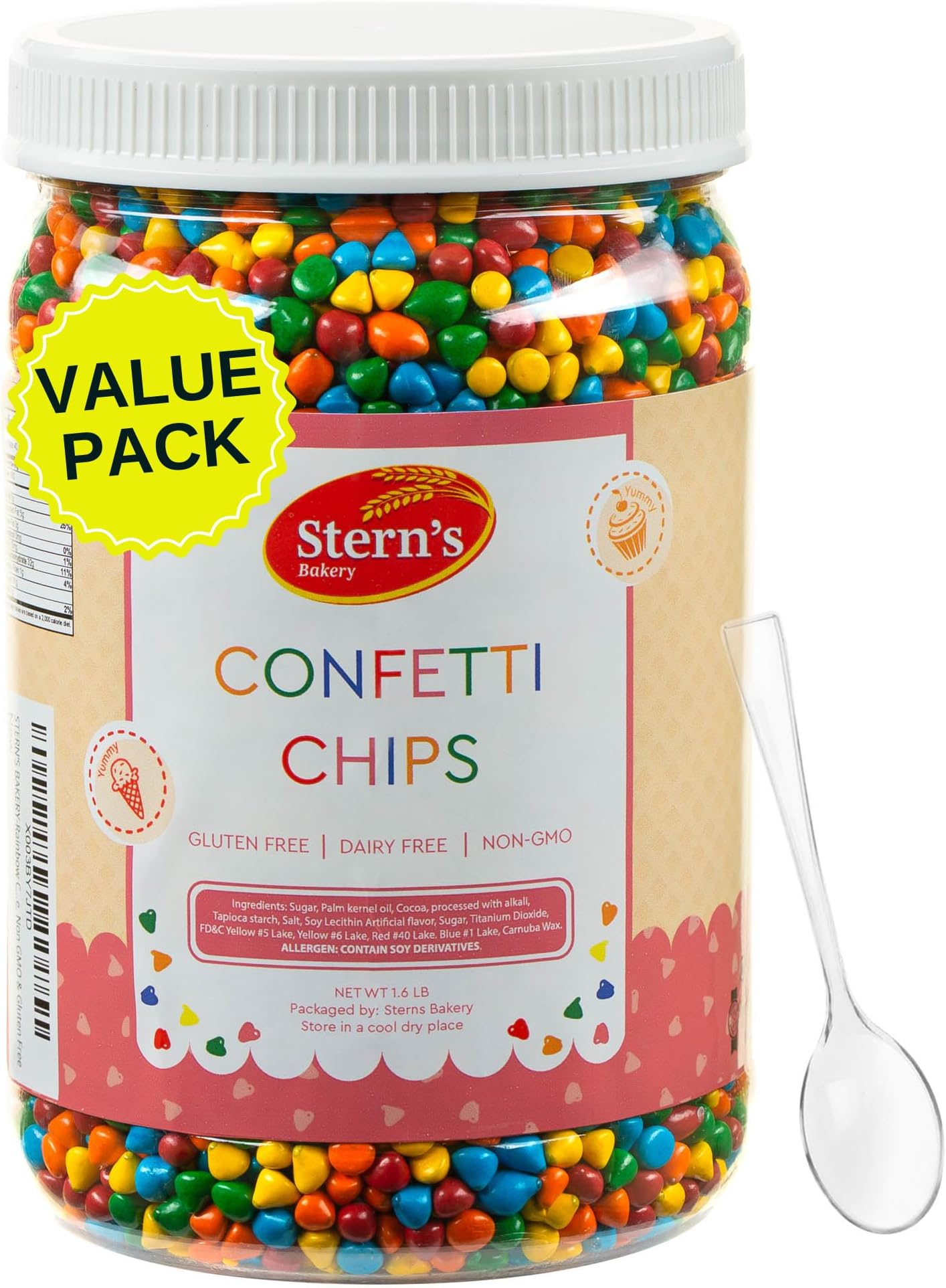 Rainbow Candy Coated Chocolate Chips 1.5 lbs Cosmic