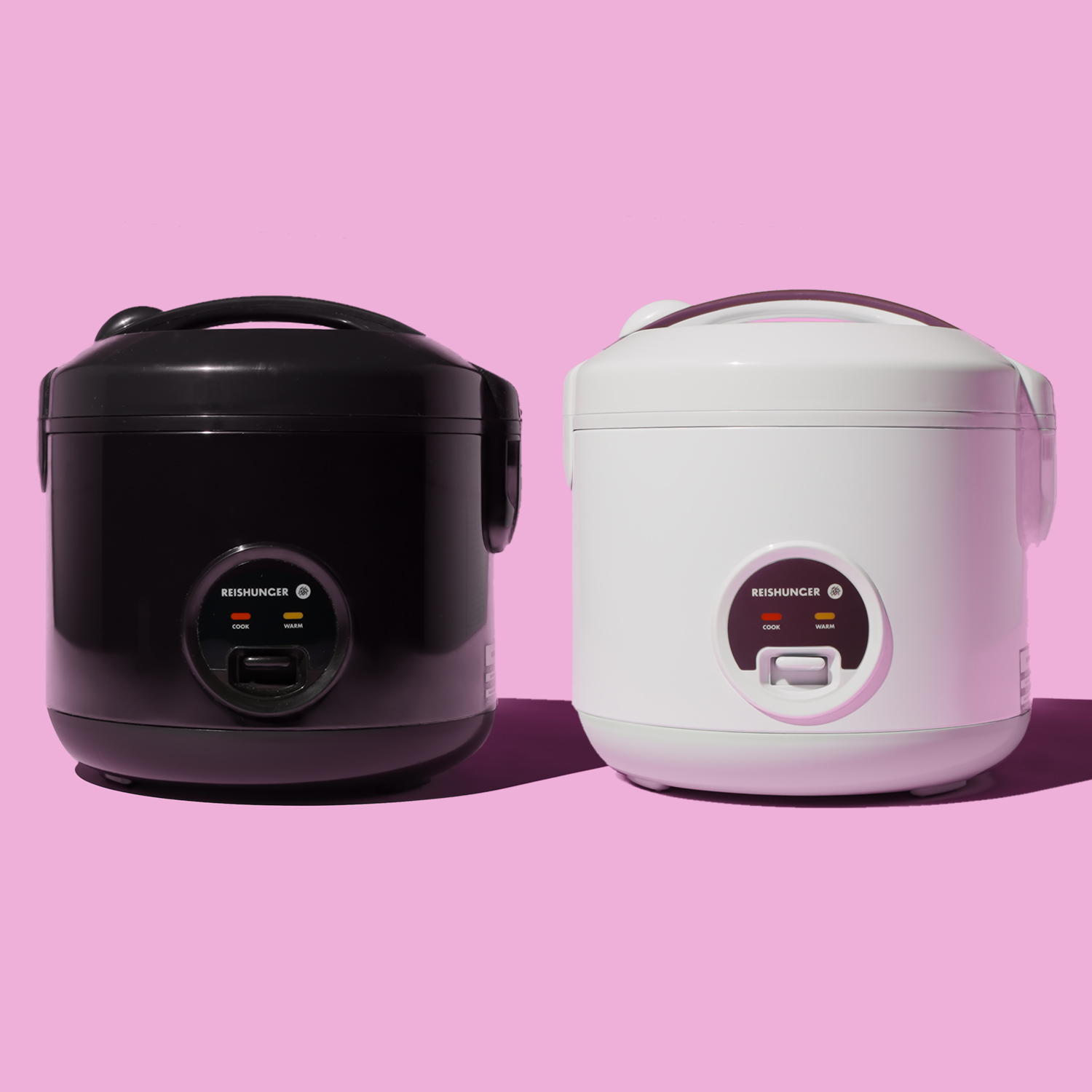 REISHUNGER Rijstkoker en stoompan met antiaanbaklaag - Voor 1-6 personen - Snelle bereiding zonder aanbranden - Met warmhoudfunctie incl. stoominzet, lepel & maatbeker, wit