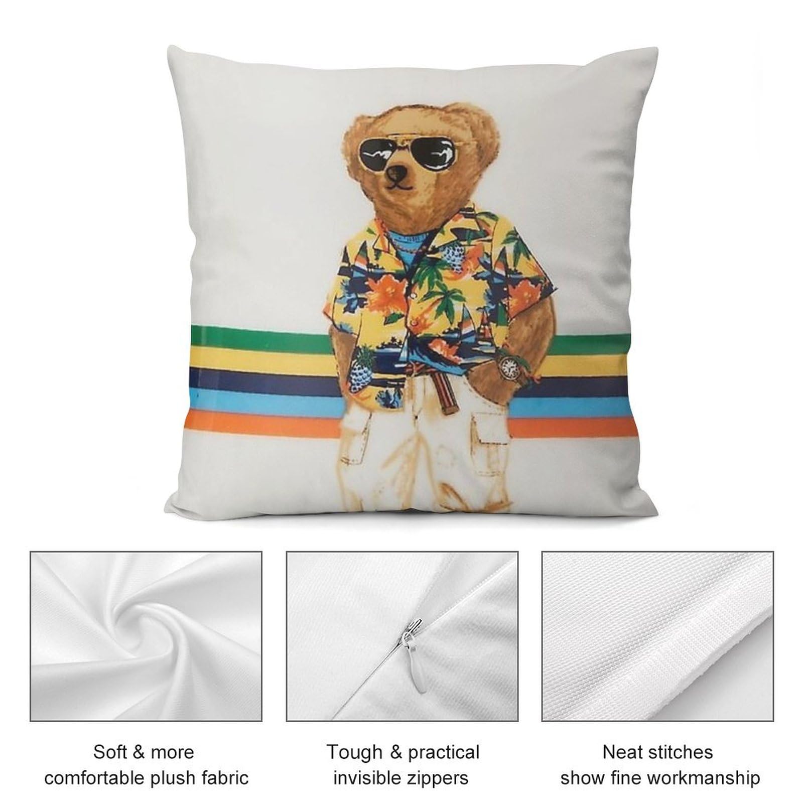 Amazon.co.jp: Polo クマちゃん ポロベア アニメ クッションカバー