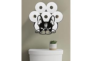 Bulldog Toilet Paper Holder for Extra 8 Rolls