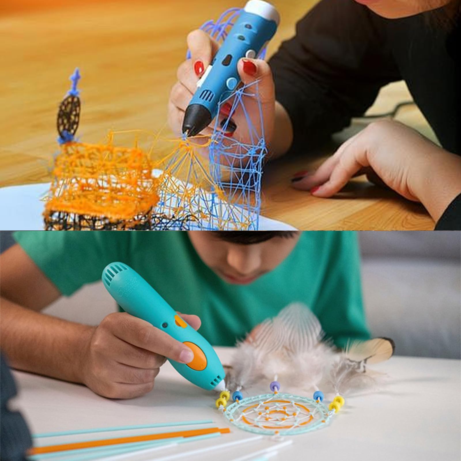 300 ricariche per penne 3D Doodler, 2,5 mm, 3 penne per stampa 3D
