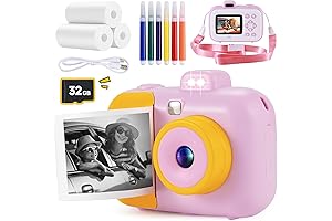 Kids Camera Instant Print, 12MP Kids Digital Camera