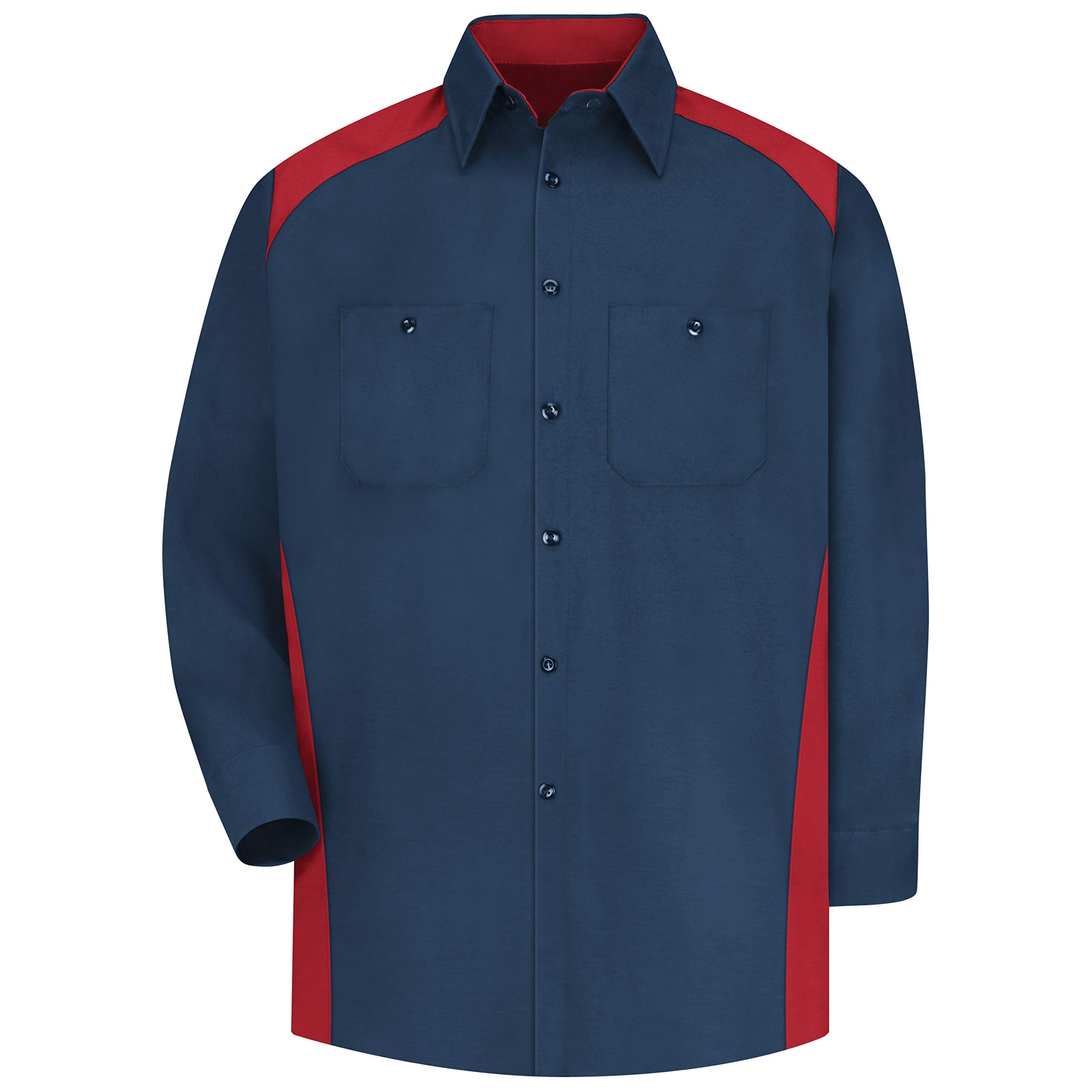 Red Kap Herren Stain Resistant Motorsports Shirt, Long Sleeve Button-Down Hemd (1er Pack)