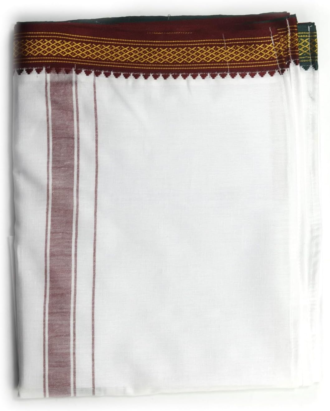 ASHIRWAD 100% Pure Cotton Gamcha Gomasa Stole Angocha Muffler Patka Soft with Border Color White & others | AE000187-00