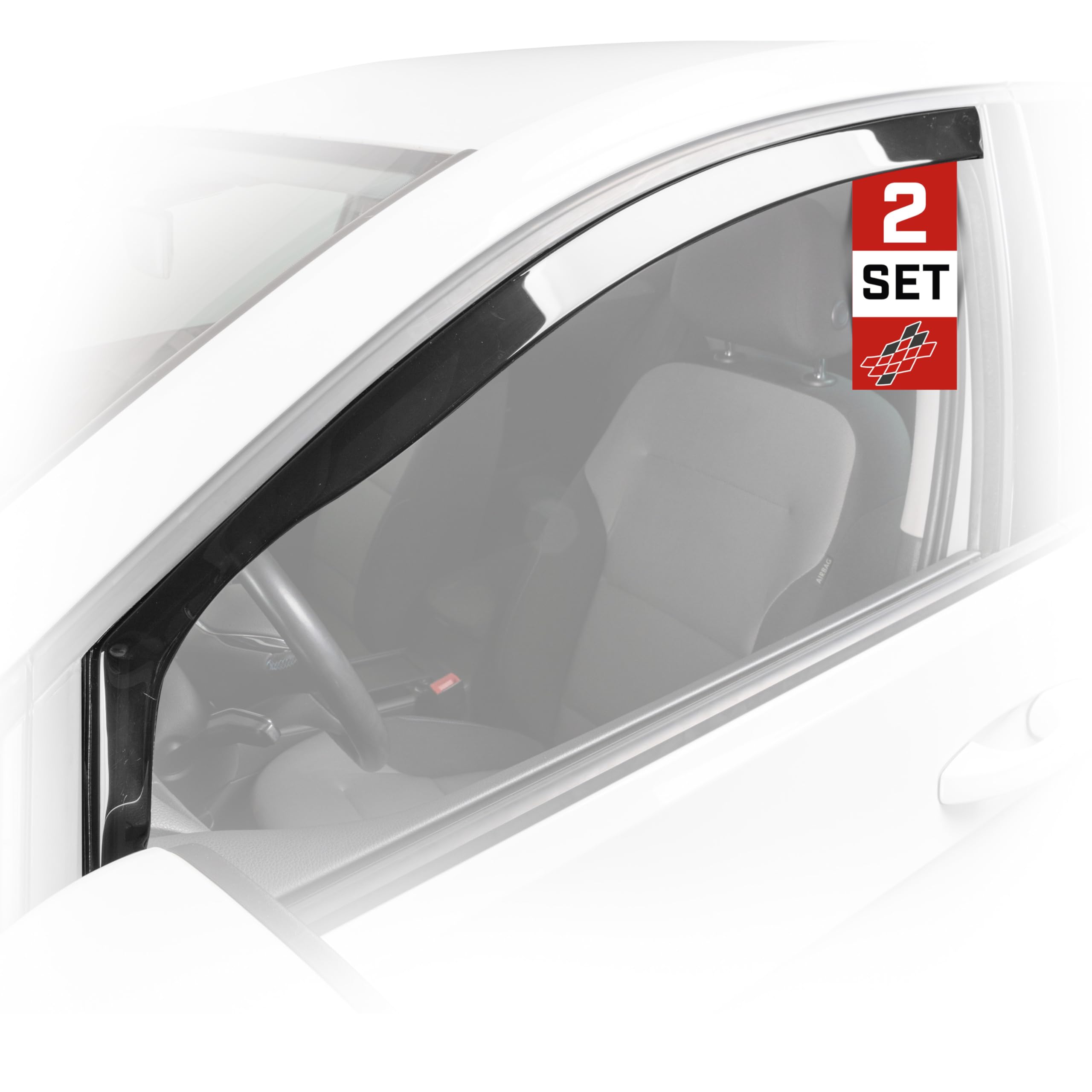 Walser Auto Windabweiser für Suzuki Jimny 07/2018-Heute, Regenabweiser Set 2 STK.