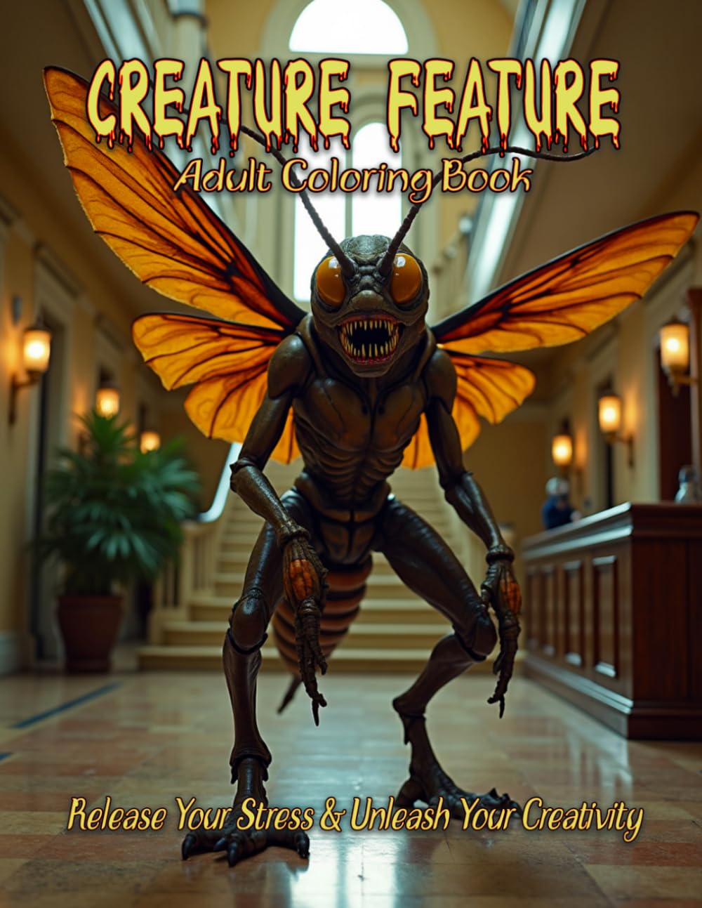 Creature Feature Adult Coloring Book: Release your stress and Unleash your creativity: Beware these Mutant Monsters