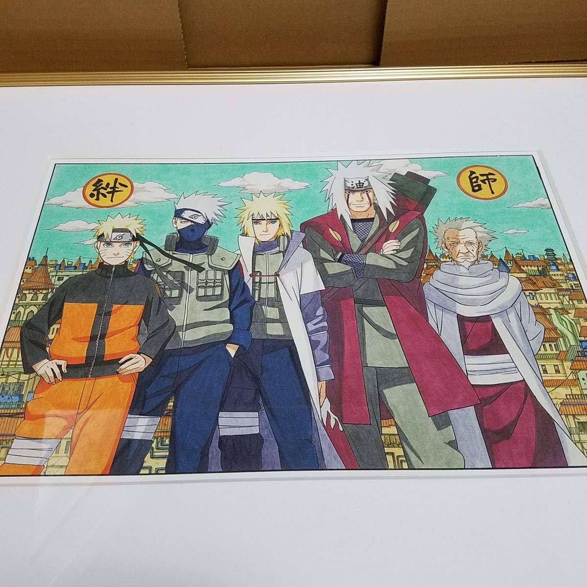 Amazon Co Jp Naruto 複製原画 ジャンプフェスタ 09 うずまきナルト カカシ ミナト 自来也 三代目火影 四代目火影 Jf 限定 ホビー 通販