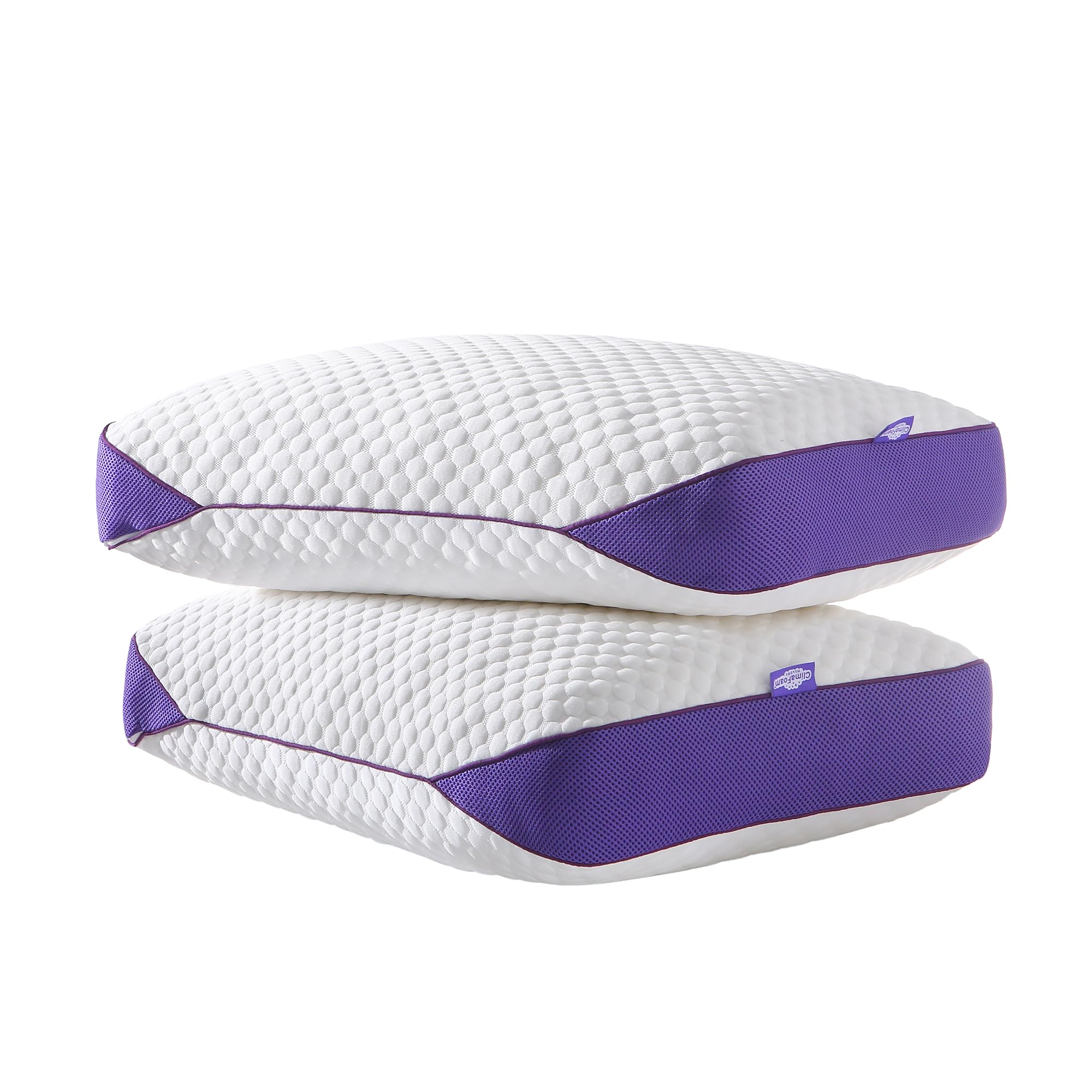 BPC Cuscini Letto Set di 2 50x75 cm in Memory Foam per Dormire con Altezza Regolabile, Cuscini a Doppia Faccia, Guanciali Cervicali Ergonomici, Traspiranti e Ipoallergenici