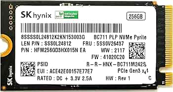 内蔵型SSD SK hynix 256GB NVMe M.2 SSD Amazon.com: SK Hynix 256GB M.2 SSD (Solid State Drive) NVMe