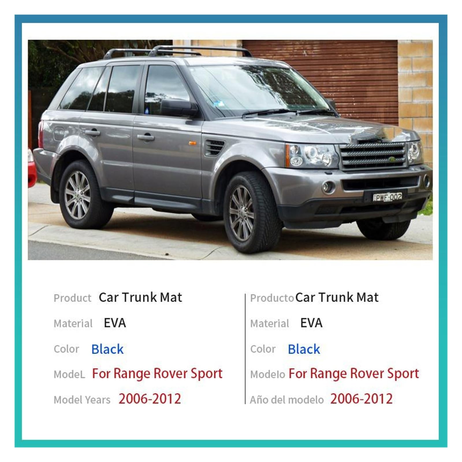 Pasuje do Land Range Rover Sport L320 2006-2013 | Mata do bagażnika samochodu Ochronna podkładka do przechowywania Dywan